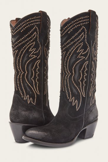 Frye Shelby Studded - Black - Click Image to Close