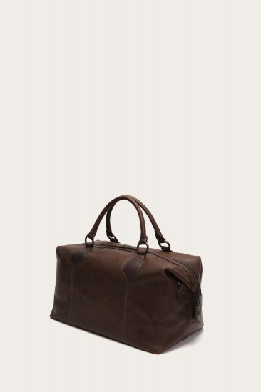 Frye Logan Overnight - Dark Brown - Click Image to Close