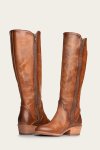 Frye Carson Piping Tall - Caramel
