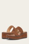 Frye Joy Woodstock 2 Band Platform Slide - Bark