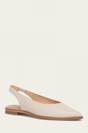 Frye Kenzie Slingback Flat - Ivory