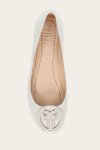 Frye Carson Logo Ballet - Ivory