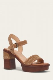 Frye Pipa Woodstock Sandal - Almond