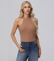 Frye Cable Halter Sweater - Cable Halter Sweater