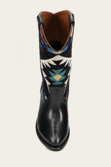 Frye Billy Pull On Southwest - Black-sw - Click Image to Close