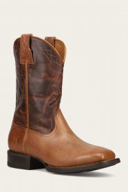 Frye Hauser Logo Stitch - Tan-tobacco