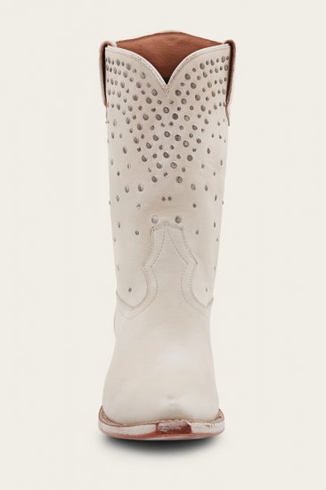 Frye Sacha Mid Stud - White - Click Image to Close