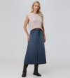 Frye Seamed Denim Maxi Skirt - Seamed Denim Maxi Skirt