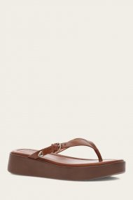 Frye Maya Buckle Thong Sandal - Cinnamon