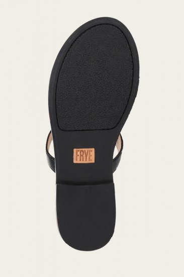 Frye Taylor Logo Sandal - Black - Click Image to Close