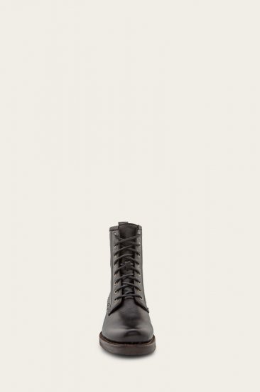 Frye Veronica Combat - Black - Click Image to Close