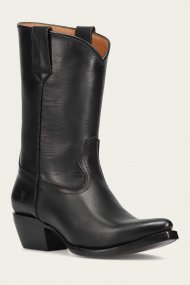 Frye Sacha Mid Pull On - Black
