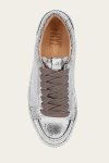 Frye Ivy Court Low Lace Sneaker - Silver-mirror