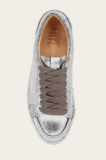 Frye Ivy Court Low Lace Sneaker - Silver-mirror - Click Image to Close