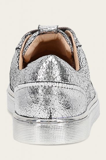 Frye Ivy Court Low Lace Sneaker - Silver-mirror - Click Image to Close