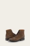 Frye Seth Cap Toe Lace Up - Dark-brown