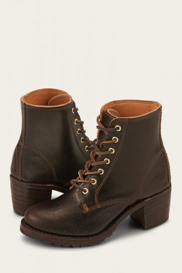 Frye Sabrina 6G Lace Up - 160Th - Brown - Click Image to Close