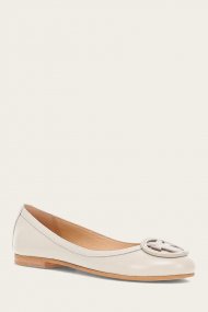 Frye Carson Logo Ballet - Ivory