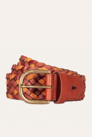 Frye 35MM Tonal Woven Leather Belt - 35MM Tonal Woven Leather Belt