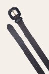 Frye 30mm Belt With Covered Buckle & Leather Lacing - 30mm Belt With Covered Buckle & Leather Lacing