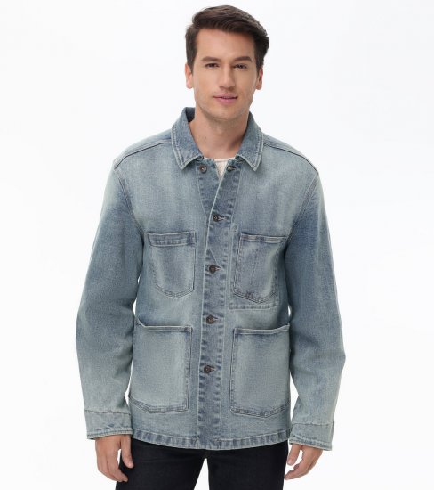 Frye Denim Chore Jacket - Denim Chore Jacket - Click Image to Close