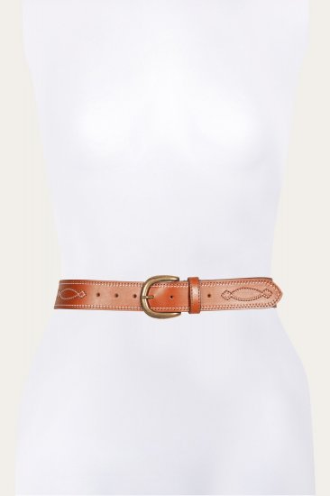 Frye 40MM Belt 2-Tone Stitch - 40MM Belt 2-Tone Stitch - Click Image to Close
