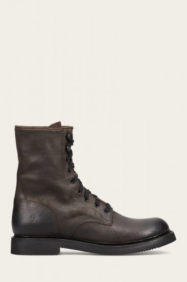 Frye Dean Combat Lace Up - Chocolate - Click Image to Close