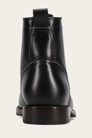 Frye Hudson Workboot Plain Toe - Black - Click Image to Close