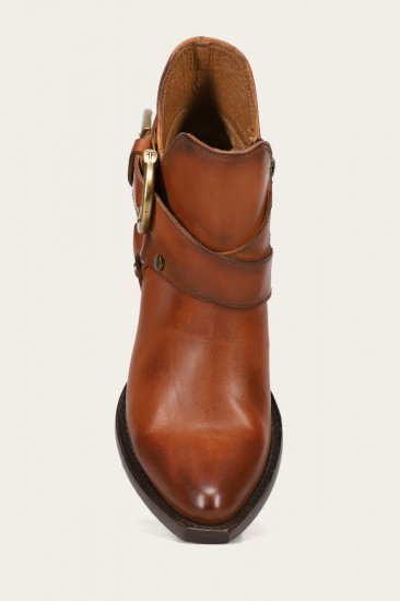 Frye Sacha Multi Strap Bootie - Caramel - Click Image to Close
