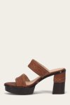 Frye Pipa Woodstock 2 Band Platform Sandal - Saddle