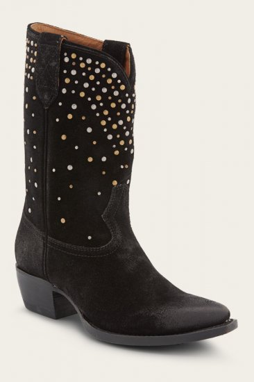 Frye Sacha Mid Stud - Black - Click Image to Close