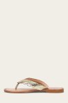 Frye Ava Fringe Sandal - Gold-mirror
