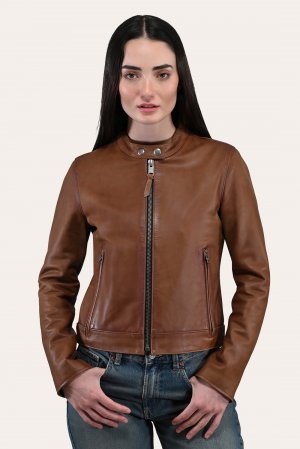 Frye Tobacco Cafe Racer Jacket - Frye Tobacco Cafe Racer Jacket