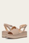 Frye Joy Ankle Strap Platform Sandal - Clay