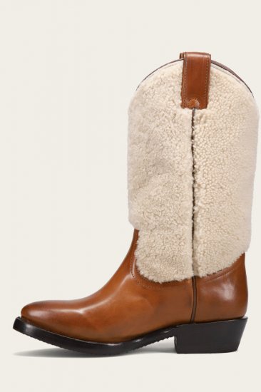 Frye Billy Pull On Shearling - Caramel - Click Image to Close