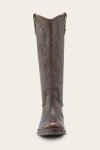 Frye Melissa Double Sole Button Lug Tall - Antiqued-black