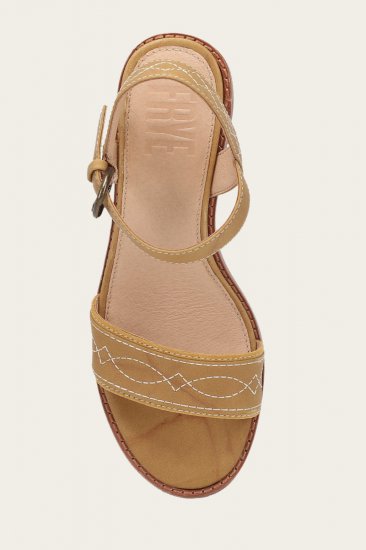Frye Pipa Woodstock Sandal - Banana - Click Image to Close