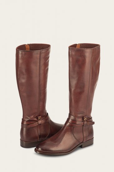 Frye Melissa Belted Tall - Redwood - Click Image to Close