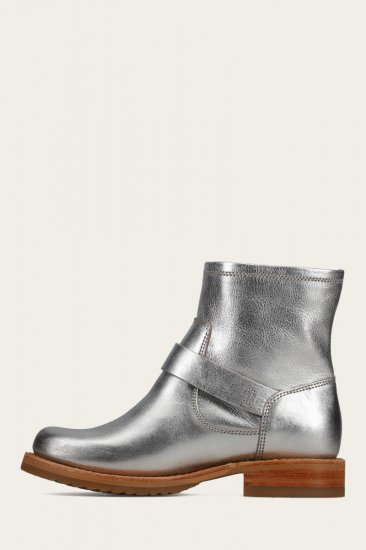 Frye Veronica Flex Bootie - Silver - Click Image to Close