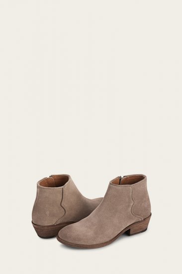 Frye Carson Piping Bootie - Medium-grey - Click Image to Close