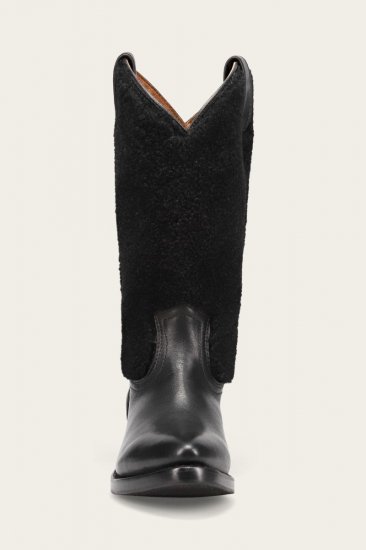 Frye Billy Pull On Shearling - Black - Click Image to Close