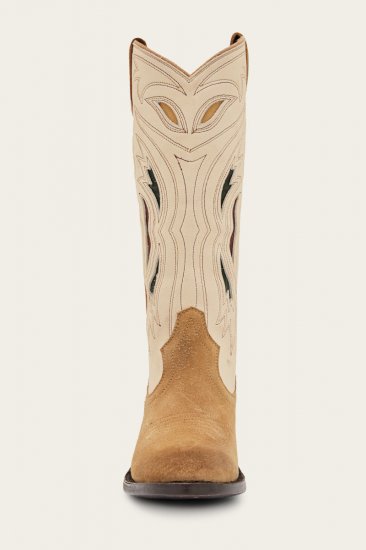 Frye Shelby Deco Stitch - White-multi - Click Image to Close