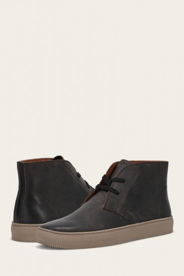Frye Astor Chukka - Antiqued-black - Click Image to Close