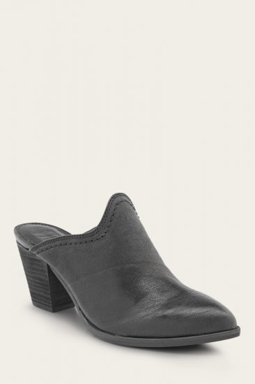 Frye Reed Mule - Black - Click Image to Close
