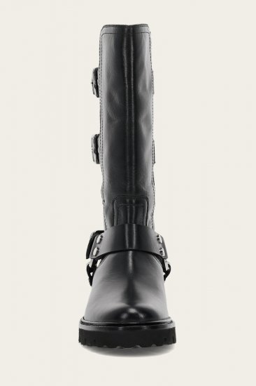Frye Olivia Moto Mid - Black - Click Image to Close