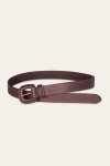 Frye 30mm Belt With Covered Buckle & Leather Lacing - 30mm Belt With Covered Buckle & Leather Lacing