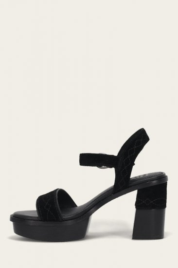 Frye Pipa Woodstock Sandal - Black - Click Image to Close