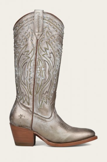 Frye Shelby Studded - Light-gold - Click Image to Close
