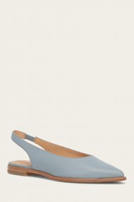 Frye Kenzie Slingback Flat - Steel-blue