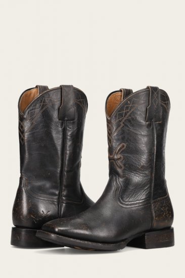 Frye Hauser Logo Stitch - Black - Click Image to Close